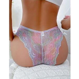 💋Sexy Thongs Panties G-String Cheeky Lace Underwear V Cut Bikini Lingerie